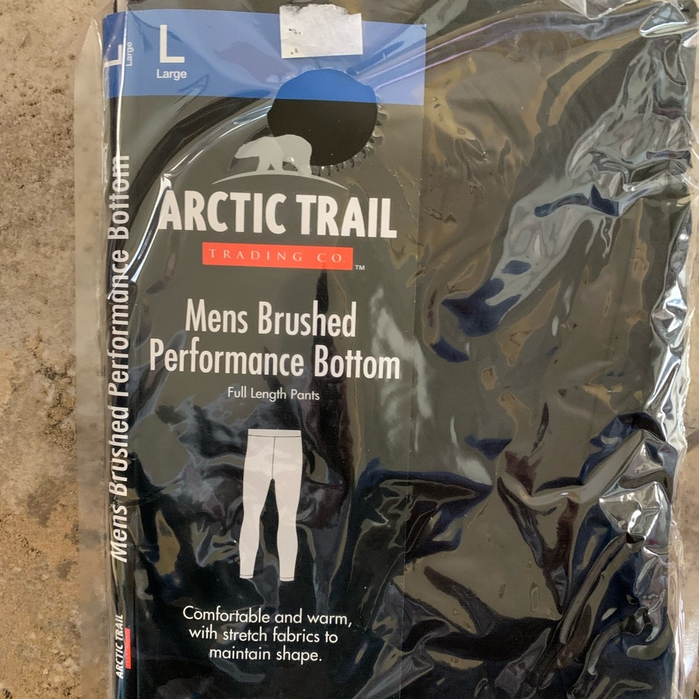 NWT Arctic Trail MEN’s brushed performance layering pants size large